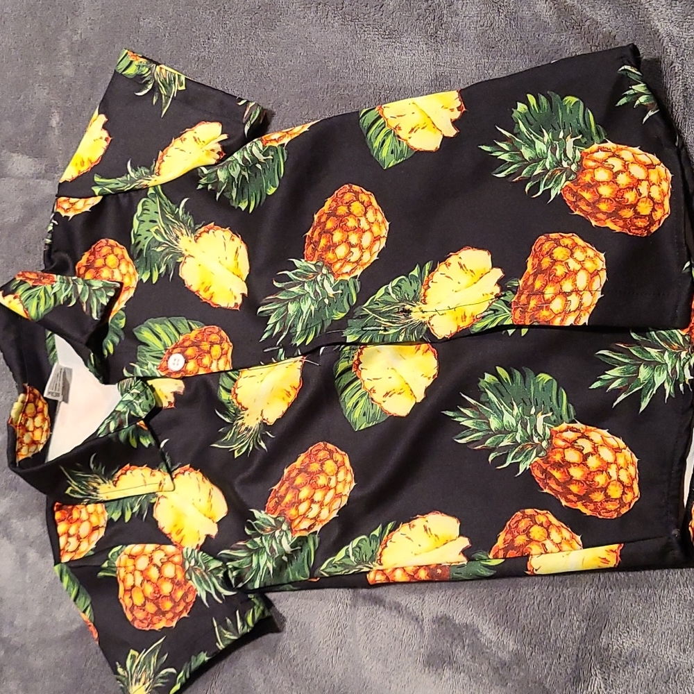 Button up pineapple shirt